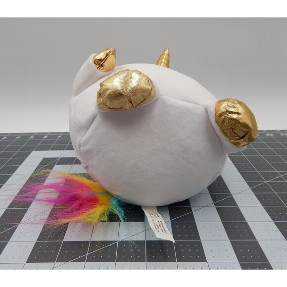 Pikmi Pops Dream The Stretchy Unicorn Plush White Gold Rainbow Stuffed Animal - Picture 6 of 8